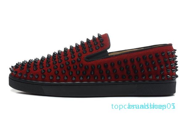 luxury designer brand red bottoms men women studded spikes flats shoes wedding party lovers genuine leather casual sneakers t05, Black
luxury designer brand red bottoms men women studded spikes flats shoes wedding party lovers genuine leather casual sneakers t05, Black