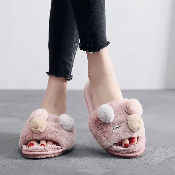 small fur balls sandals women brand designer pompon fur slippers ladies cozy plush home slides shoes women furry flip flops s337, Black
small fur balls sandals women brand designer pompon fur slippers ladies cozy plush home slides shoes women furry flip flops s337, Black