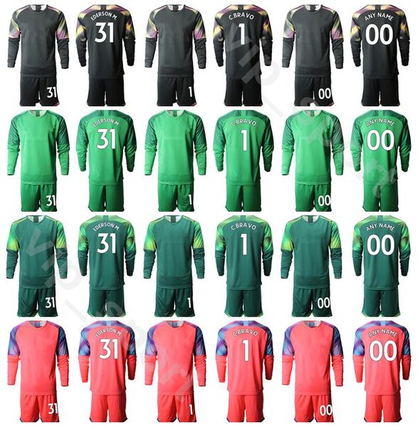 2020 вратарь gk футбол 1 claudio bravo с длинным рукавом джерси set 31 ederson moraes скотт карсон вратаря футбол рубашка наборы uniform m-c, Black
2020 вратарь gk футбол 1 claudio bravo с длинным рукавом джерси set 31 ederson moraes скотт карсон вратаря футбол рубашка наборы uniform m-c, Black