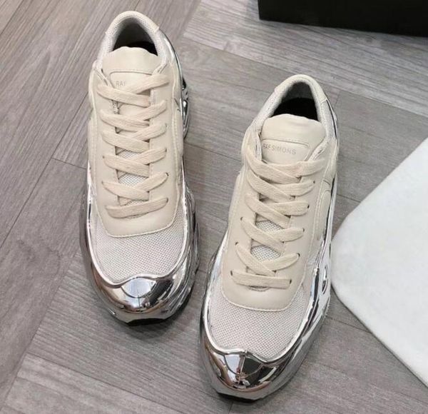 designer sneaekers raf simons oversized sneaker ozweego shoe men women luxury designer shoes in silver metallic effect sole sport trainer 12, Black
designer sneaekers raf simons oversized sneaker ozweego shoe men women luxury designer shoes in silver metallic effect sole sport trainer 12, Black