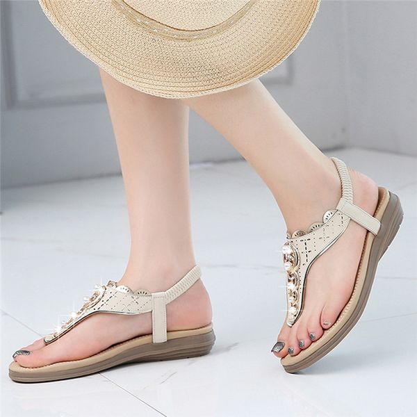 women's fashion casual summer flip flops low heels sandals bohemian beach shoes soft orthopedic low heels walking sand, Black
women's fashion casual summer flip flops low heels sandals bohemian beach shoes soft orthopedic low heels walking sand, Black