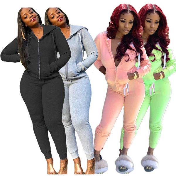 fall winter women outfits 2 pieces set jogger suit hooded coat pants casual solid tracksuit outdoor long sleeve warm sweatsuits 1488, Black;gray
fall winter women outfits 2 pieces set jogger suit hooded coat pants casual solid tracksuit outdoor long sleeve warm sweatsuits 1488, Black;gray