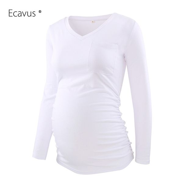 maternity long sleeve blouses v neck pocket leisure maternity clothes womens clothing pregnant cotton fitted pregnancy shirt, White
maternity long sleeve blouses v neck pocket leisure maternity clothes womens clothing pregnant cotton fitted pregnancy shirt, White