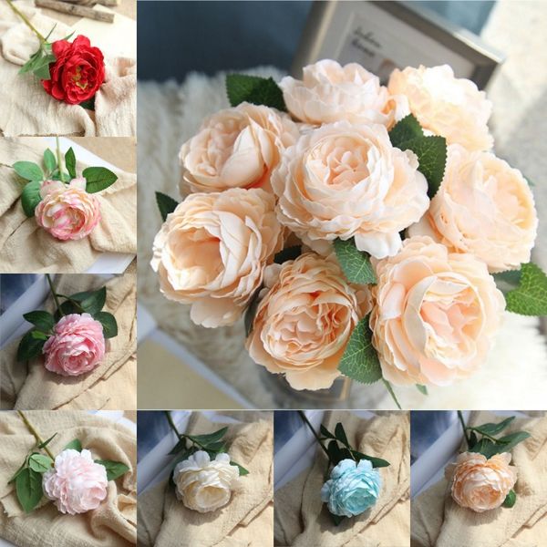 single head artificial peony flower rose flowers silk flowers fake flower wedding decor red pink bride bouquet decoration 
single head artificial peony flower rose flowers silk flowers fake flower wedding decor red pink bride bouquet decoration