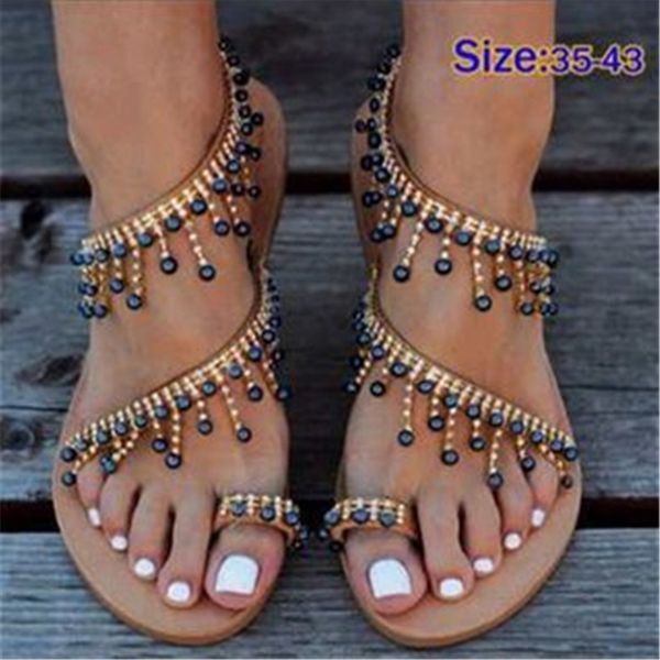 spring and summer new large size black pearl sandals europe and the united states handmade beads fashion roman shoes beach shoes
spring and summer new large size black pearl sandals europe and the united states handmade beads fashion roman shoes beach shoes