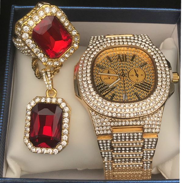 мужчины luxury hip hop iced out lab алмазный часы красный рубин ожерелье кольцо combo set алмазная смотреть ожерелье рэппер мужчины ювелирны, Slivery;brown
мужчины luxury hip hop iced out lab алмазный часы красный рубин ожерелье кольцо combo set алмазная смотреть ожерелье рэппер мужчины ювелирны, Slivery;brown