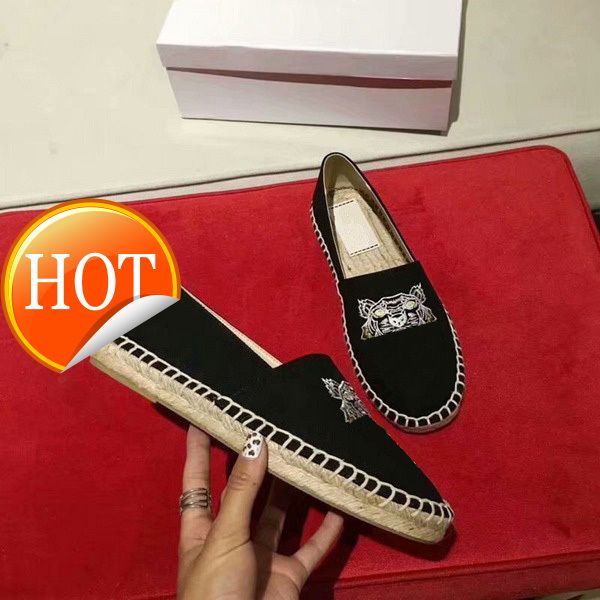 new saleembroidered straw shoes with tiger head single shoes fisherman's shoes, Black
new saleembroidered straw shoes with tiger head single shoes fisherman's shoes, Black