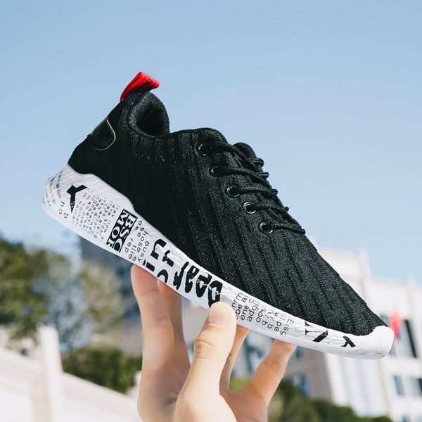 2019 summer outdoor men casual shoes breathable mesh men shoes light hard wearing lace up sneakers walking running, Black
2019 summer outdoor men casual shoes breathable mesh men shoes light hard wearing lace up sneakers walking running, Black