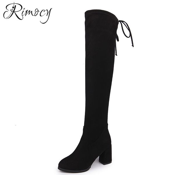 rimocy 2018 winter ladies high heels solid black flock over-the-knee boots women fashion square heels warm boots round toe shoes
rimocy 2018 winter ladies high heels solid black flock over-the-knee boots women fashion square heels warm boots round toe shoes