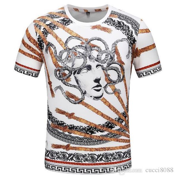 2019 лето новое прибытие высокого качества дизайнерская мужская одежда футболки м печати тройники размер m-3xl # 4643, White;black
2019 лето новое прибытие высокого качества дизайнерская мужская одежда футболки м печати тройники размер m-3xl # 4643, White;black