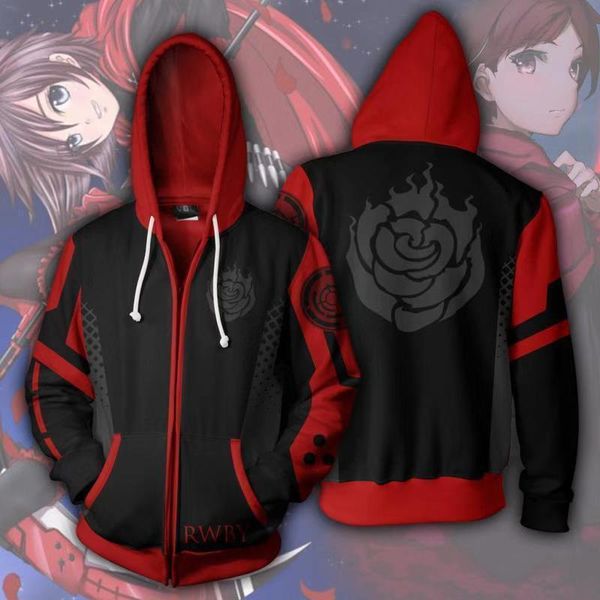 anime rwby season ruby rose 3d print hoodies sweatshirts casual jacket coat cosplay, Black
anime rwby season ruby rose 3d print hoodies sweatshirts casual jacket coat cosplay, Black