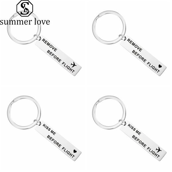 creative remove before flight keychain flight airlines airport kiss me before flight stainless steel keychain couple gift key ring jewelry, Slivery;golden
creative remove before flight keychain flight airlines airport kiss me before flight stainless steel keychain couple gift key ring jewelry, Slivery;golden