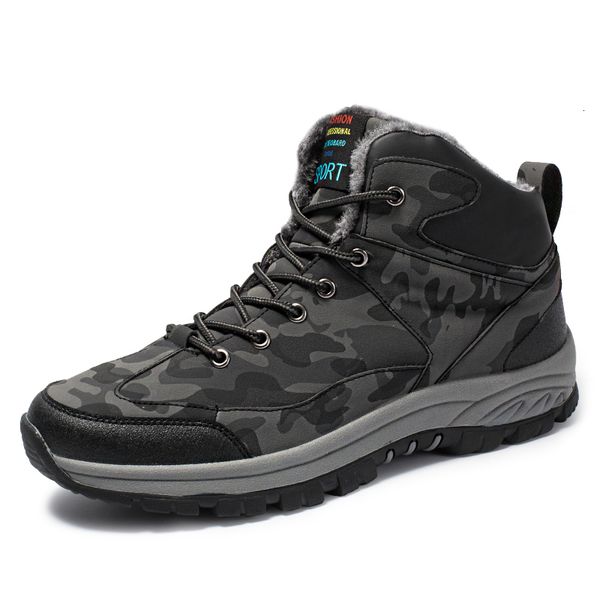 winter shoes men plush high waterproof camouflage army snow boots keep warm ankle sneakers non slip botas hombre plus size, Black
winter shoes men plush high waterproof camouflage army snow boots keep warm ankle sneakers non slip botas hombre plus size, Black