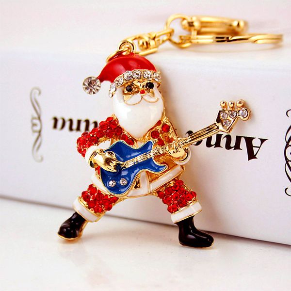 3pcs/lot gold tone plated alloy crystal rhinestone enamel santa clause christmas style pendant car key chains, Silver
3pcs/lot gold tone plated alloy crystal rhinestone enamel santa clause christmas style pendant car key chains, Silver
