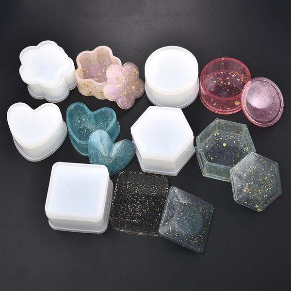 resin silicone storage box for jewelry making heart shape cut diy crystal epoxy uv gift box jewelry tools moulds
resin silicone storage box for jewelry making heart shape cut diy crystal epoxy uv gift box jewelry tools moulds
