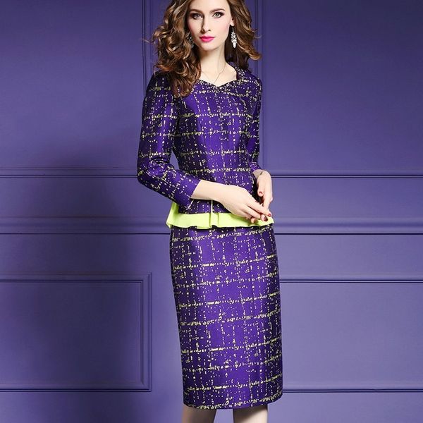 designer purple ruffles women autumn business party office bodycon dress elegant fake two pieces slim ladies dresses s-xxl, Black;gray
designer purple ruffles women autumn business party office bodycon dress elegant fake two pieces slim ladies dresses s-xxl, Black;gray