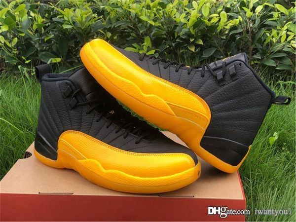 2020 air authentic 12 university gold black yellow basketball shoes real carbon fiber mens trainers sneakeres with original box
2020 air authentic 12 university gold black yellow basketball shoes real carbon fiber mens trainers sneakeres with original box
