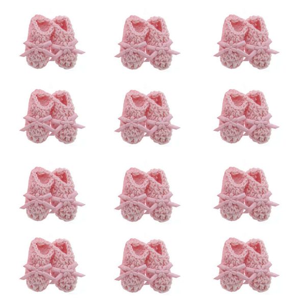 12pairs handmade miniature crochet booties for baby shower favors baptism party decorations 25 x 40mm, Black;white
12pairs handmade miniature crochet booties for baby shower favors baptism party decorations 25 x 40mm, Black;white