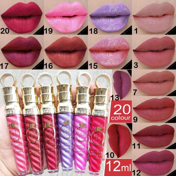 20 colors tube matte lip gloss non-stick cup long lasting 12ml large capacity metal pearl liquid lipstick
20 colors tube matte lip gloss non-stick cup long lasting 12ml large capacity metal pearl liquid lipstick