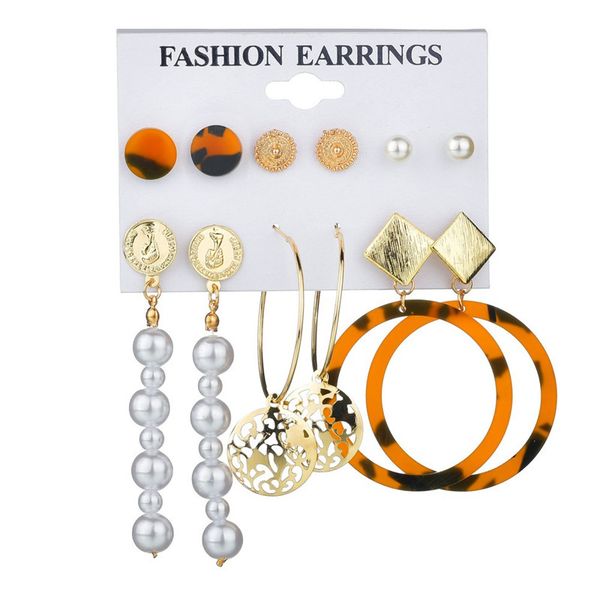 mix hoop studs dangle earrings set for womentassel pearl earrings fashion geometric statement dangle drop earings, Silver
mix hoop studs dangle earrings set for womentassel pearl earrings fashion geometric statement dangle drop earings, Silver