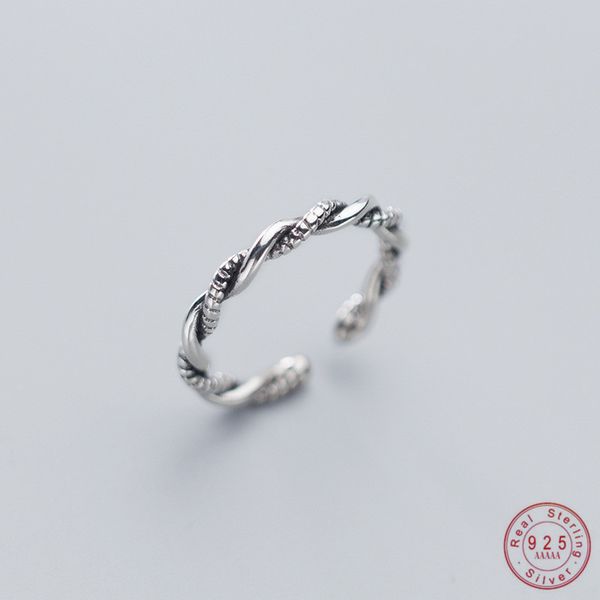 wantme vintage punk simple adjustable real 925 sterling silver twist ring for women party daily wear jewelry drop shipping, Golden;silver
wantme vintage punk simple adjustable real 925 sterling silver twist ring for women party daily wear jewelry drop shipping, Golden;silver