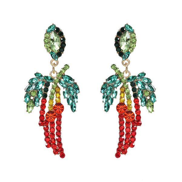 new design multicolor crystal coconut tree charm dangle earrings for women fashion jewelry bohemian style collection earrings, Silver
new design multicolor crystal coconut tree charm dangle earrings for women fashion jewelry bohemian style collection earrings, Silver