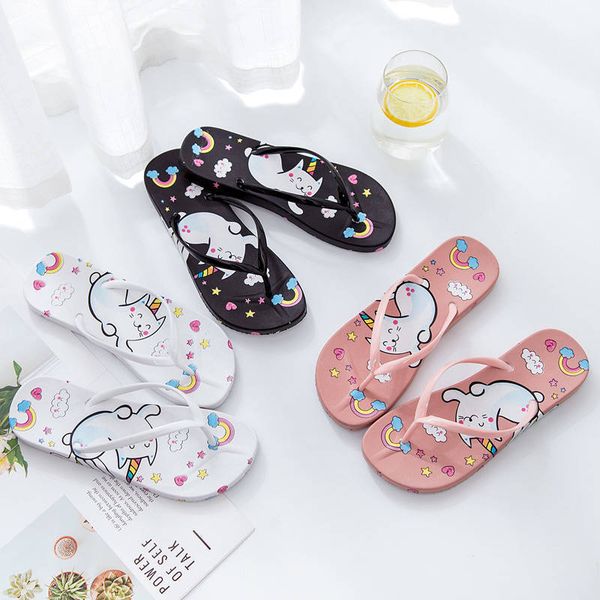 new style cartoon cat flip-flops summer less women's seaside beach sandals household bathroom anti-slip slipper, Black
new style cartoon cat flip-flops summer less women's seaside beach sandals household bathroom anti-slip slipper, Black