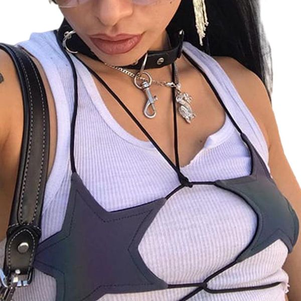 women's tanks & camis womens glitter reflective five-pointed star bralette shirt strappy bandage halter brassier nightout club meta, White
women's tanks & camis womens glitter reflective five-pointed star bralette shirt strappy bandage halter brassier nightout club meta, White