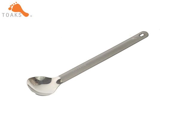 toaks slv-11 titanium long handle spoon with polished bowl outdoor picnic and household dual-use tableware 220mm 19g 
toaks slv-11 titanium long handle spoon with polished bowl outdoor picnic and household dual-use tableware 220mm 19g