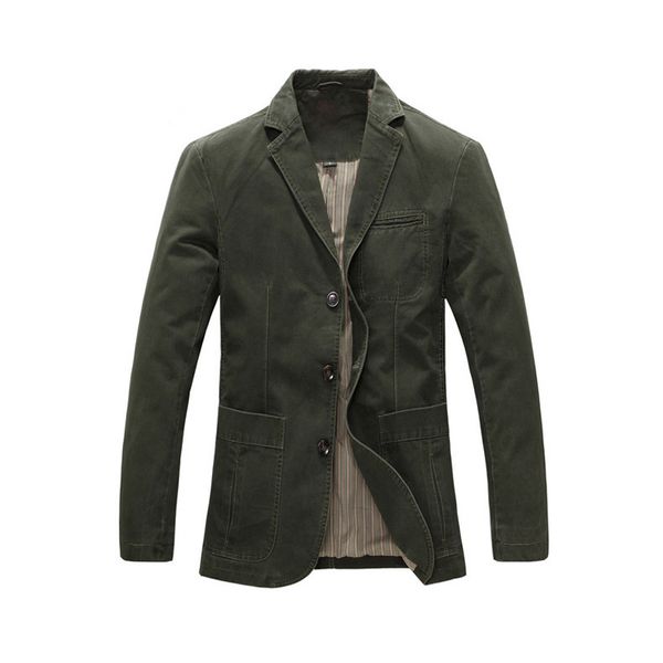 men casual blazer spring autumn loose suit jacket outdoor black khaki army green single breasted 3 buttons 100% cotton, White;black
men casual blazer spring autumn loose suit jacket outdoor black khaki army green single breasted 3 buttons 100% cotton, White;black