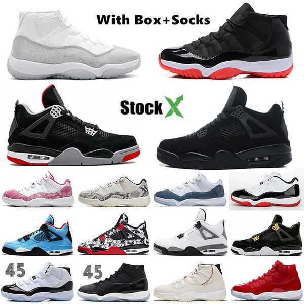 new 2019 bred black cat 4 4s what the cactus jack cool grey mens basketball shoes 11 11s concord 45 metallic silver men sport sneakers
new 2019 bred black cat 4 4s what the cactus jack cool grey mens basketball shoes 11 11s concord 45 metallic silver men sport sneakers