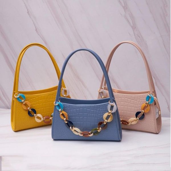 crossbody bag women's 2020 new style women's bag korean-style versitile fashion crocodile armpit