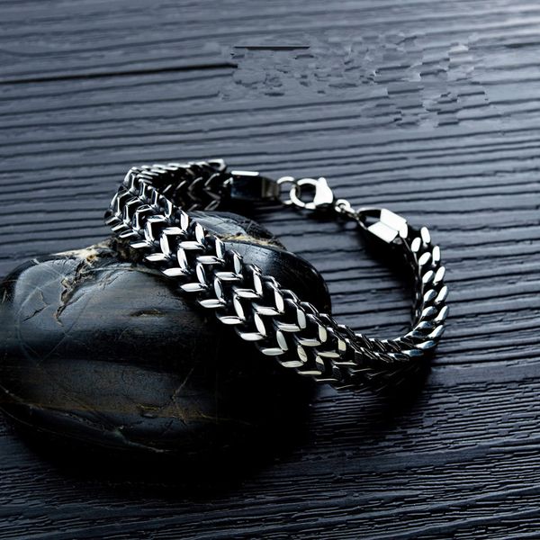 fashion mens stainless steel chunky chain link bracelet jewelry men hip hop new design double-layer vintage fish scale bracelets for men, Black
fashion mens stainless steel chunky chain link bracelet jewelry men hip hop new design double-layer vintage fish scale bracelets for men, Black