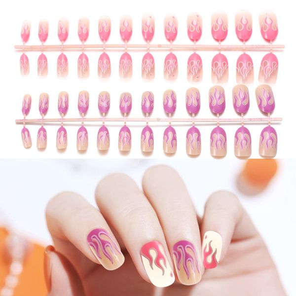 24pcs matte fake nails false sticker artificial designs pure colour full nail tip patch nail care art diy beauty tools purple, Red;gold
24pcs matte fake nails false sticker artificial designs pure colour full nail tip patch nail care art diy beauty tools purple, Red;gold
