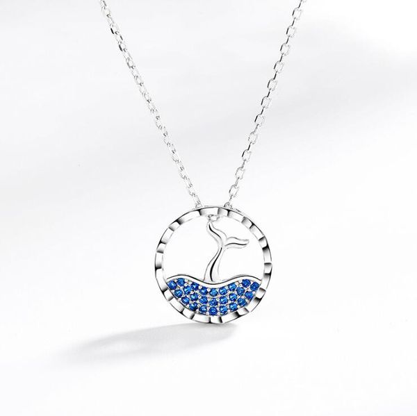 fashion 925 sterling silver jewelry the mermaid's tail pendant selling crystal necklaces gift for women
fashion 925 sterling silver jewelry the mermaid's tail pendant selling crystal necklaces gift for women