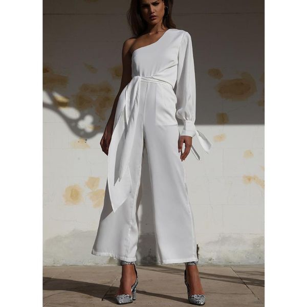 stylish lady elegant white wide leg rompers and jumpsuits 2020 summer women one shoulder bodycon club party office lady overalls, Black;white
stylish lady elegant white wide leg rompers and jumpsuits 2020 summer women one shoulder bodycon club party office lady overalls, Black;white