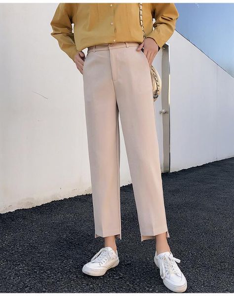 korean suit pants loose straight-leg pants casual female work loose female trousers capris women pencil 11i, Black;white
korean suit pants loose straight-leg pants casual female work loose female trousers capris women pencil 11i, Black;white