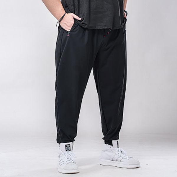 plus size 6xl 7xlmen joggers solid men's harem pants 2020 summer casual mens trousers streetwear loose men's ice silk pants, Black
plus size 6xl 7xlmen joggers solid men's harem pants 2020 summer casual mens trousers streetwear loose men's ice silk pants, Black