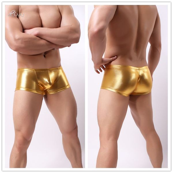 aomu senson men leather boxers bright gold/black/yellow/green faux leather panties performance underwear boxer homme, Black;white
aomu senson men leather boxers bright gold/black/yellow/green faux leather panties performance underwear boxer homme, Black;white