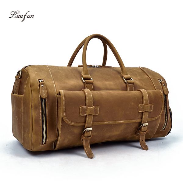 luufan travel abroad travel bag large capacity vintage genuine leather durable pc clothes shoes with removable strap 2 colors
luufan travel abroad travel bag large capacity vintage genuine leather durable pc clothes shoes with removable strap 2 colors