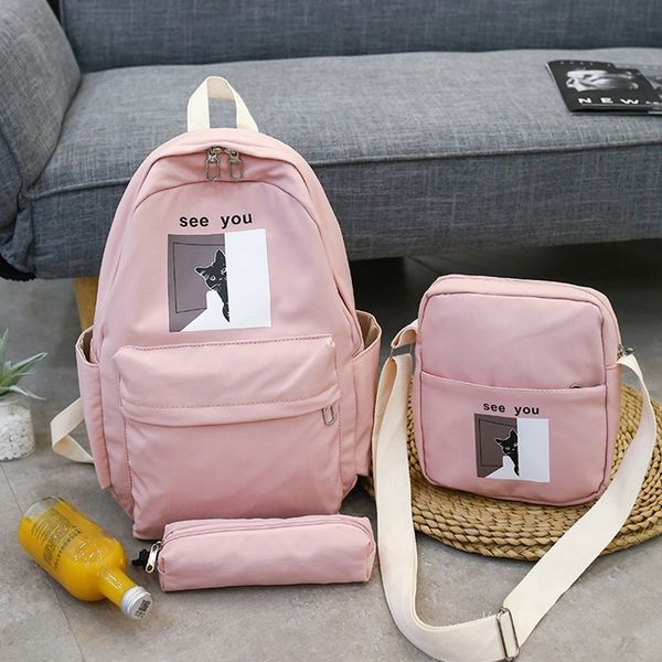 composite three-piece women backpack pattern printing female shoulder bags school bag large capacity student computer backpack
composite three-piece women backpack pattern printing female shoulder bags school bag large capacity student computer backpack