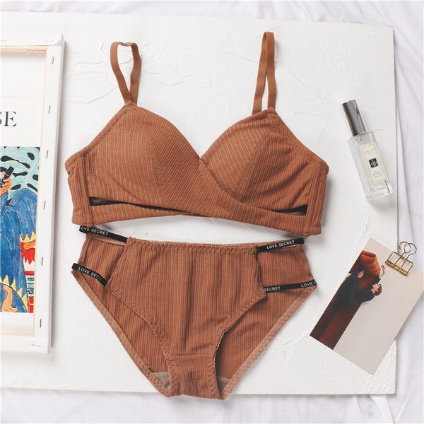 women bra and panty set bra cotton panties push up intimates underwear set women lingerie, Red;black
