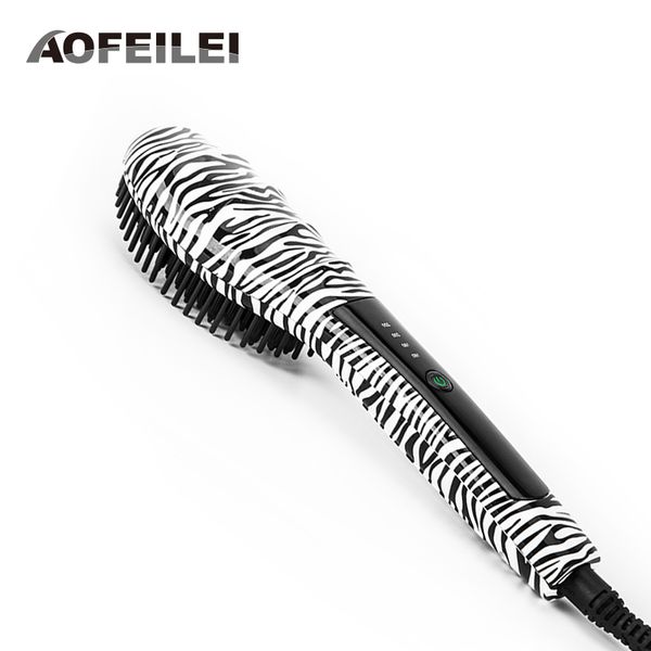 2017 new peine alisador hair comb brush straightener professional fast ceramic electric straightening styling tools flat iron, Black
2017 new peine alisador hair comb brush straightener professional fast ceramic electric straightening styling tools flat iron, Black
