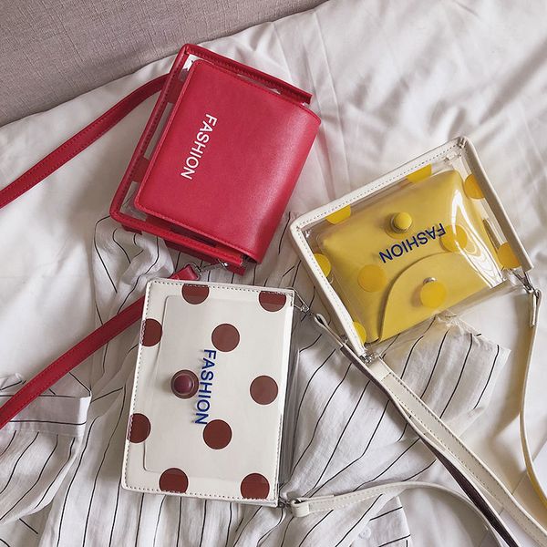 clear dot shoulder messenger bags women fashion pu leather small flap lady transparent shoulder bag cross body bag girls female
clear dot shoulder messenger bags women fashion pu leather small flap lady transparent shoulder bag cross body bag girls female