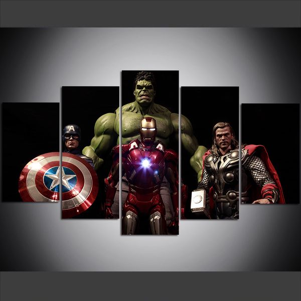 5 piece large size canvas wall art pictures creative avengers hero art print oil painting for living room
5 piece large size canvas wall art pictures creative avengers hero art print oil painting for living room