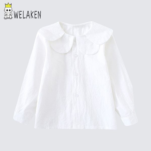 welaken petal collar solid blouse for toddler girls long sleeve cotton casual wear new fashion babe kids clothing 1-5t, White;black
welaken petal collar solid blouse for toddler girls long sleeve cotton casual wear new fashion babe kids clothing 1-5t, White;black
