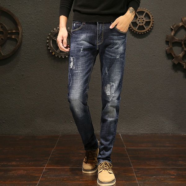 slim fit универсальный прямой мужской весной и осенью брюки эластичность увядшие средние талии джинсы молодежные трендовые мужская одежда, Blue
slim fit универсальный прямой мужской весной и осенью брюки эластичность увядшие средние талии джинсы молодежные трендовые мужская одежда, Blue