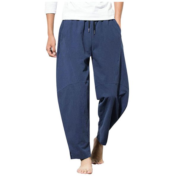 men loose cotton linen pure pocket comfort long sports trousers male streetwear pantalones hombre joggers plus size cargo pants, Black
men loose cotton linen pure pocket comfort long sports trousers male streetwear pantalones hombre joggers plus size cargo pants, Black
