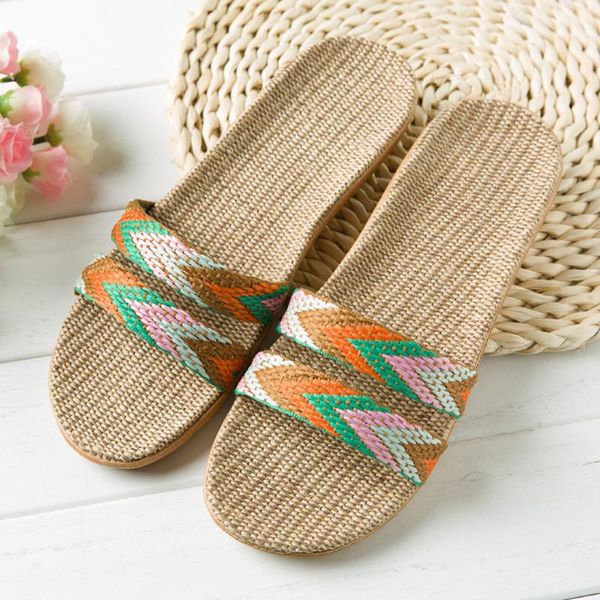 women's slipper fashion anti-slip linen home indoor open toe flat shoes beach slippers red orange summer shoes women 2020, Black
women's slipper fashion anti-slip linen home indoor open toe flat shoes beach slippers red orange summer shoes women 2020, Black