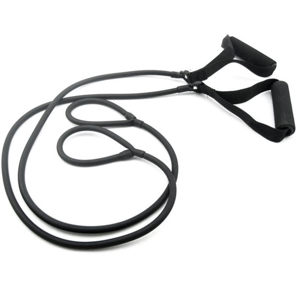 1 pair multifunctional fitness equipment rally device rally rope foot-operated latex rope